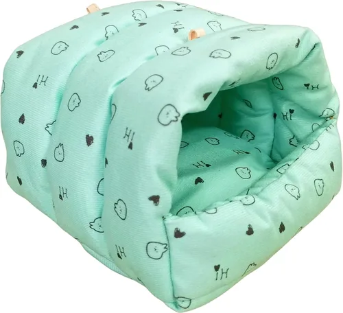 Miniatura 11 de WOWOWMEOW - Cama para cobayo, hámster, animales pequeños, cama con forma de cueva para colgar
