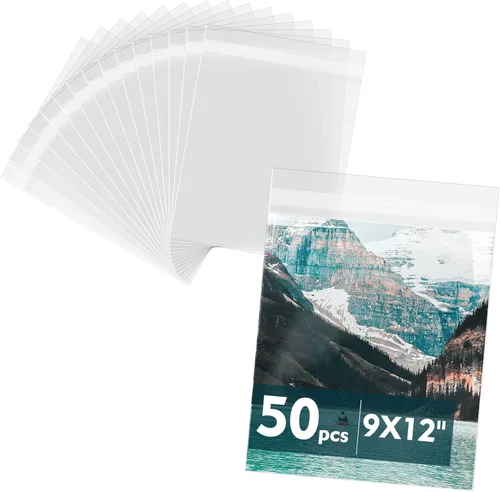 Miniatura 13 de Mat Board Center, paquete de 50 bolsas de almacenamiento de 16 3/8 pulgadas x 20 1/8 pulgadas sin ácidos, fundas transparentes para impresiones