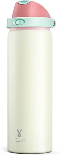 Miniatura 54 de Botella de agua aislada de 40 onzas con popote, botella de agua de metal de acero inoxidable con tapa 2 en 1, a prueba de fugas, fría durante 24