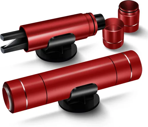 Paquete de 2 martillos de seguridad y cortador de cinturón de seguridad para automóvil, martillo de seguridad 2 en 1, interruptor de vidrio