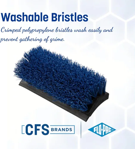 Miniatura 4 de CFS 3619014 - Exfoliante de suelo de doble superficie con escobilla de goma, 10 pulgadas de largo, color azul