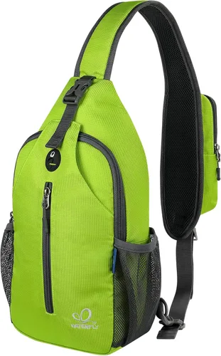 Miniatura 50 de WATERFLY Bolsa pequeña de senderismo: mochila cruzada para el pecho, mochila para hombres y mujeres con correa de hombro agradable a la piel