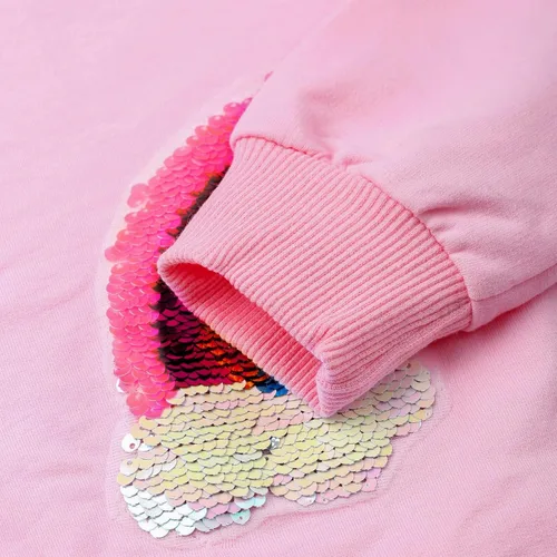 Miniatura 95 de Sudaderas para niñas pequeñas, cuello redondo, sin botones, de manga larga, para invierno, casual, ropa 2T-7T, Dinosaurio