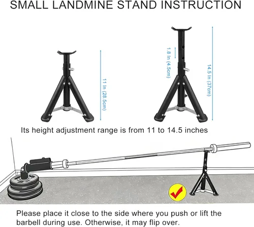 Miniatura 3 de Mango de Mina Terrestre Viking Press para Barra de 2 Pulgadas, Accesorios de Entrenamiento de Fuerza para Prensa de Hombro y Accesorio de Fila en T