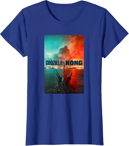 Miniatura 35 de Godzilla vs Kong - Camiseta oficial con póster, Negro