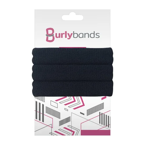 Burlybands Lazos Grandes para Cabello para Cabello Grueso, Pesado o Rizado - Antideslizantes, Sin Daño, Coleteros Sin Costuras para Cola de Caballo