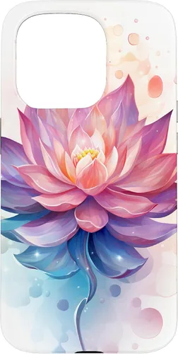 Miniatura 14 de Funda para iPhone 14 Pro Max Lotus Flower Symbol of Beauty and Spirituality Illustration Case