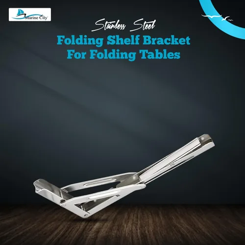 Miniatura 2 de MARINE CITY Soporte de estante plegable, acero inoxidable de grado 304, resistente a la corrosión, a prueba de óxido, carga máxima de 551 libras