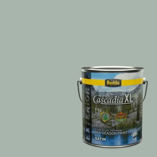 Miniatura 123 de Rodda Paint CASCADIA XL - Pintura satinada exterior e imprimación en uno, 1 galón, hoja de aloe
