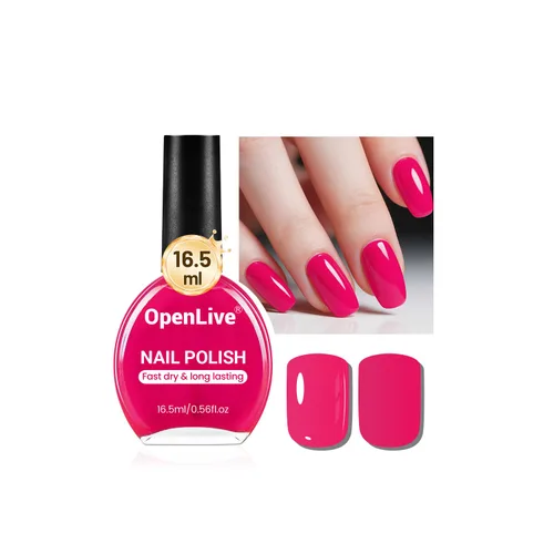 Miniatura 8 de OpenLive 16.5ml Esmalte de uñas rosa polvoriento de secado rápido de gran volumen, rosa claro, esmalte de uñas de secado rápido y color duradero