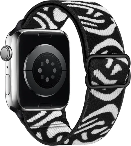 Miniatura 55 de Correas elásticas de nailon compatibles con Apple Watch de 1.496 pulgadas, 1.575 pulgadas, 1.614 pulgadas, 1.654 pulgadas, 1.732 pulgadas, 1.732