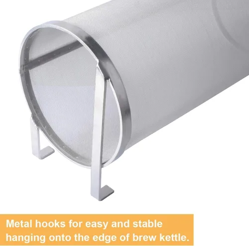 Miniatura 4 de Gekufa Filtro Hop Spider de acero inoxidable de 300 micras con cuchara, colador casero para elaboración de cerveza, té, café, té de abono