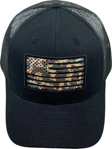 Miniatura 227 de KBETHOS Tactical Operator Collection USA Fishing Mesh Ballcap Flag Patch America Outdoors Trucker Baseball Cap