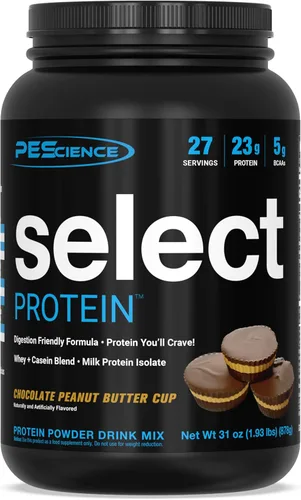Miniatura 36 de PEScience Select Protein Powder, mezcla de suero y caseína, proteína limpia en polvo para mujeres y hombres, baja en calorías, baja