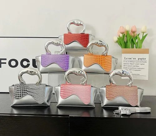 Miniatura 9 de Bolso pequeño de color plateado, bolsos cruzados, bolsos de noche Y2K, bolso de mano para mujer, bolsos de hombro, bolsa de mano para mujer 2023