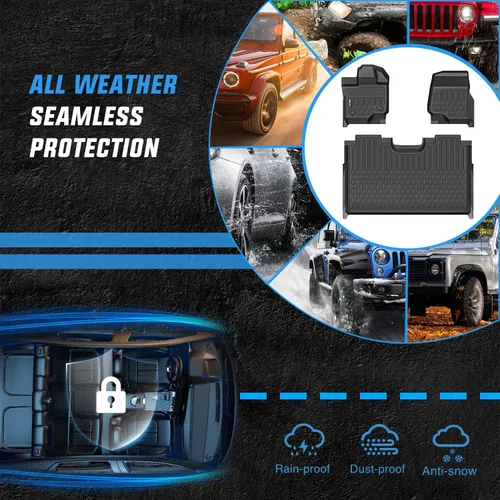 Miniatura 5 de Nilight Alfombrillas TPE para Ford F250 F350 F450 Super Duty Crew Cab 1999 2000 2001 2002 2003 2004 2005 2006 2007 ajuste personalizado para todo