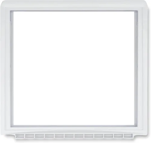 Smart Choice 240599803 Marco de cubierta para cajón de refrigerador (sin vidrio), color blanco, resistente a los impactos, repuesto compatible con