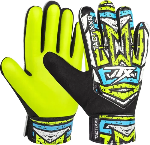 Miniatura 11 de Guantes de portero de fútbol para niños y jóvenes, guantes de portero de fútbol Funky antideslizantes con palma de látex de 0.16 in con agarres