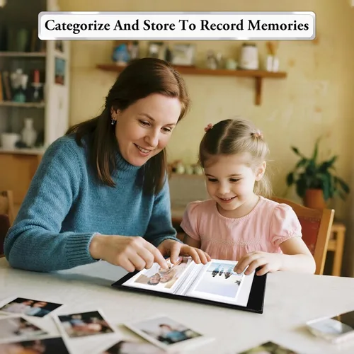 Miniatura 6 de Álbum de fotos pequeño 4x6, álbum de fotos con cubierta de lino deslizable, minilibro de fotos con capacidad para 100 fotos de 4x6 con 50 hojas