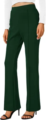 Miniatura 22 de Urban CoCo Pantalones de trabajo elásticos con corte de bota, pantalones de yoga pequeños para oficina casual