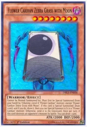 yugioh - Flor Cardian Zebra Grass with Moon DRL3-EN036 1ª edición Ultra Rare - Dragons of Legend: Unleashed