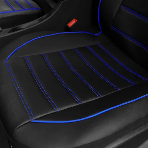 Miniatura 4 de TOYOUN fundas de asiento delantero de cuero sintético universales para automóvil, se adaptan a la mayoría de los autos, camiones, vehículos