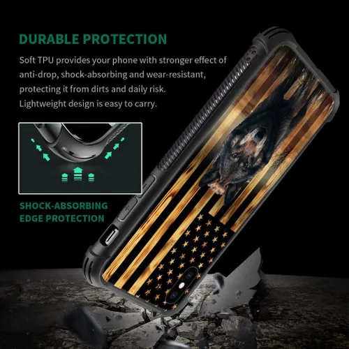 Miniatura 134 de DAIZAG Compatible con iPhone 13 Pro Max, Funda de TPU Protectora Anti-Arañazos Todo En Uno, Fundas para Hombre Mujer - Motivo de Madera Americana