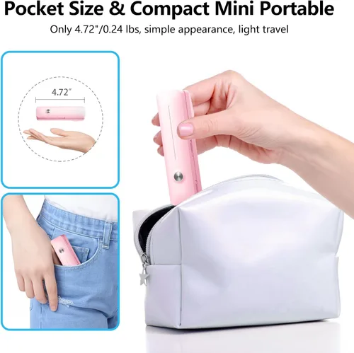 Miniatura 2 de yAyusi Palo selfie mini extensible para iPhone, palo selfie portátil de bolsillo con control remoto, palo selfie compacto para teléfono con soporte