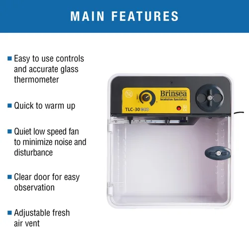 Miniatura 2 de Brinsea TLC-30 - Incubadora portátil ecológica para aves y recuperación, diseño compacto, calefacción y control de temperatura, criadora de mascotas