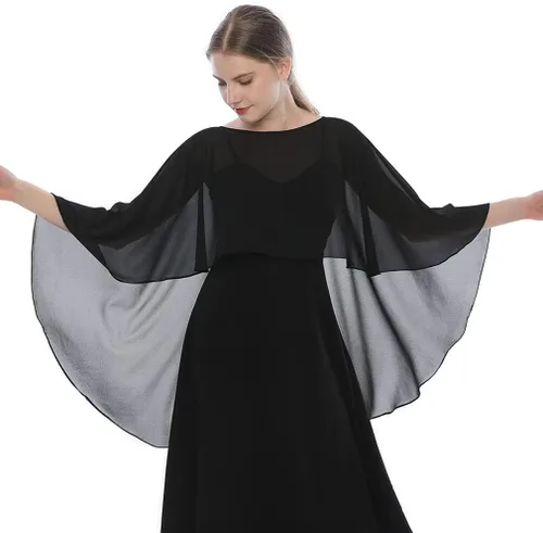 Miniatura 2 de EVQ Capelets - Chales y envolturas de gasa para vestido de noche capas de boda