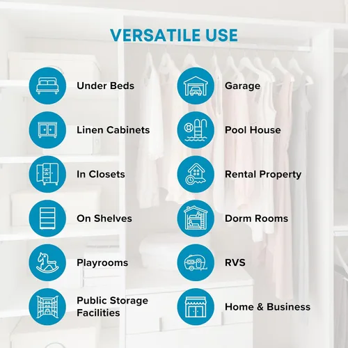 Miniatura 10 de NeatNestly SmartCube Bolsas de Almacenamiento Bajo la Cama - Paquete de 3 Contenedores Grandes Grises de 39" x 18" x 6" con Asas Reforzadas