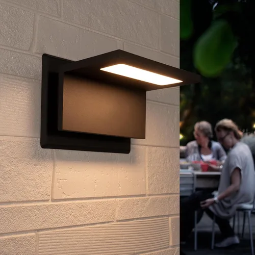 Miniatura 7 de Lustrlach Aplique de pared con sensor de movimiento para exteriores, luz LED para porche delantero, con cable IP54, impermeable, moderna