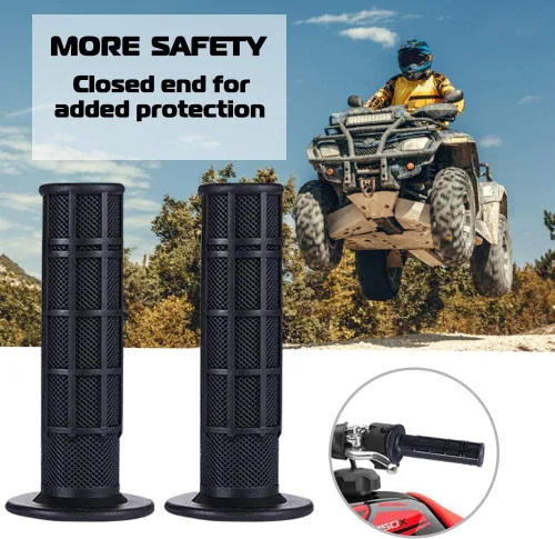 Miniatura 5 de 7/8'' ATV Grips Universal Handlebar Grips Soft Rubber Motorcycle Grip for ATV Polaris Thumb Throttle Kid Youth 4 Wheeler Quad 400ex
