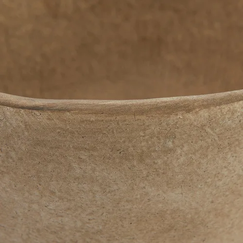 Miniatura 4 de Creative Co-Op - Maceta de terracota estilo bohemio con borde orgánico, color gris pardo mate