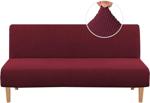 Miniatura 29 de H.VERSAILTEX - Funda elástica para sofá o cama, licra de alto elastano, lavable a máquina, tela Jacquard para sofá, futón Chocolate