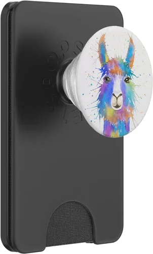 Miniatura 7 de Cool Llama Design Paint Splatter on White For Llama Lovers - PopSockets Grip and Stand for Phones and Tablets
