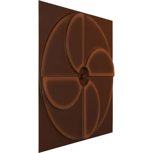 Miniatura 2 de Ekena Millwork Molino de viento EnduraWall decorativo 3D de 19 5/8 pulgadas de ancho x 19 5/8 pulgadas de alto, cobre envejecido