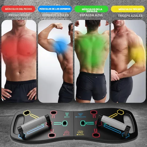 Miniatura 2 de HOTWAVE Push Up Board, Portable Pushup Board for Men, Foldable Push-up Board, Multifunctional Push Up Board-20 in 1 at Home Gym, Pushup Handles for