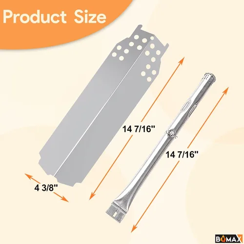 Miniatura 4 de BQMAX Kit de piezas de parrilla para parrilla híbrida de gas carbón/carbón Charbroil 463370516 463370519 463278418 463278419 G421-0001-W1