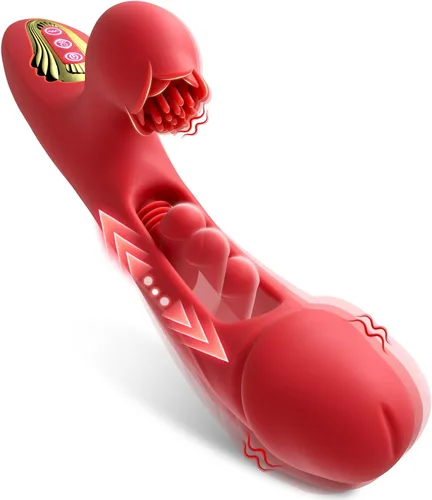 Miniatura 9 de Juguetes sexuales vibradores de punto G para mujeres, consolador realista 3 en 1, juguete para adultos con 10 modos de vibración y enchufe anal