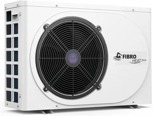 FibroPool FH135 - Bomba de calor eléctrica para piscina de 35,000 BTU - Calentador de piscina sobre el suelo y enterrado de 120 V de hasta 7,500