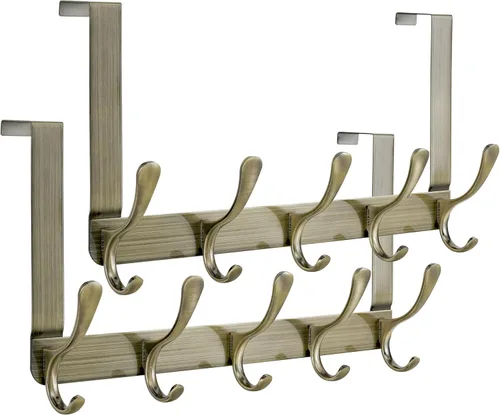 Miniatura 8 de SKOLOO Gancho para colgar sobre la puerta, ganchos para colgar ropa, toallas, abrigos, sombreros, gancho para toallas sobre la puerta, color blanco