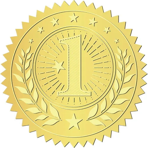 Miniatura 21 de CRASPIRE 408 sellos de certificado en relieve de 2 pulgadas con texto en relieve «You Make a Difference» («You Make a Difference») Sellos en relieve