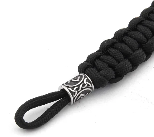 Miniatura 2 de BAVIPOWER Viking Mammen Thor Hammer - Pulsera trenzada con 4 opciones de longitud, acero inoxidable, joyería pagana Asatru para hombres y mujeres