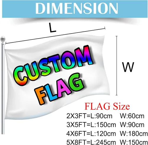 Miniatura 2 de Bandera personalizada de 2 x 3 pies, banderas personalizadas de doble cara para hacer tu propia bandera de foto, texto/logotipo, bandera