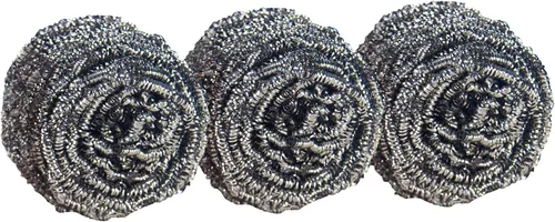 Miniatura 7 de Scotch-Brite Estropajos de Acero Inoxidable, Almohadillas de Limpieza para Suciedades Duras Incruadas, Estropajos de Metal para Limpiar Platos, 3