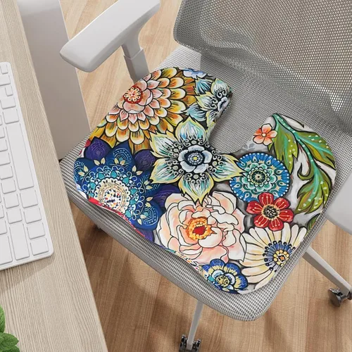 Miniatura 4 de Cojín ergonómico para aliviar el dolor de coxis, cojín de asiento de espuma viscoelástica para aliviar la presión, cojín de coxis para el dolor