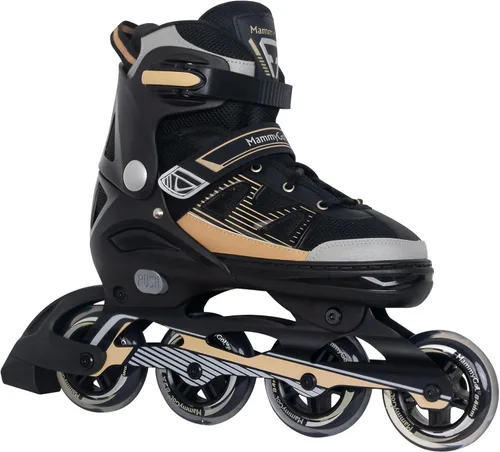 Miniatura 9 de MammyGol Patines en línea para adultos para hombres y mujeres, rodillos con cuchillas con rodamientos de acero al carbono, freno TPR, malla 3D