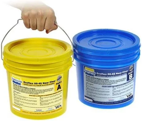 Miniatura 2 de Smooth-On Ecoflex 00-45 Near Clear - Goma de silicona platino supersuave, excepcionalmente transparente, unidad de pinta