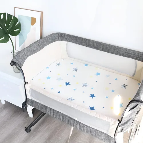Miniatura 5 de Sábanas de moisés de muselina aptas para colchones de Halo, Dream on Me, Fisher Price, Delta, Graco y otros colchones ovalados y de reloj de arena